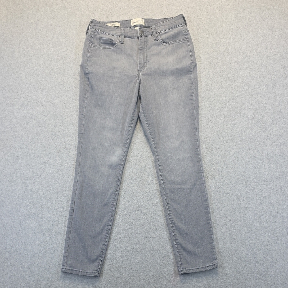 Universal Thread High Rise Skinny Jeans Gray Size 6/28R Stretch Denim